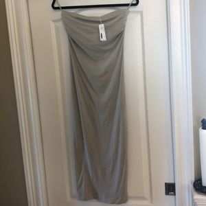James Perse beige/grey tube dress